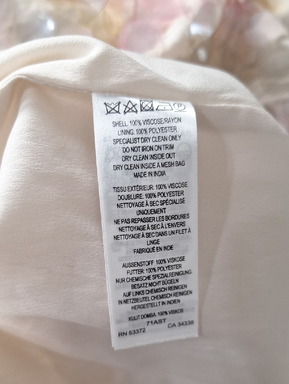 French Connection “NEW” Ivory Iridescent Sequin Retro Crepe Mini Dress Size 6 - Picture 11 of 12